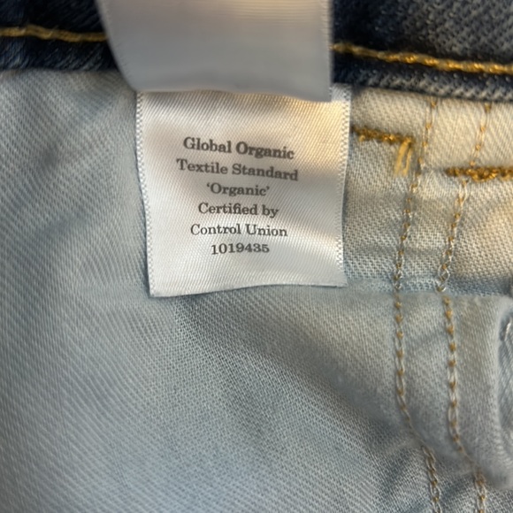 Everlane Woman’s 27 The Way High Wide Leg Jean Medium-Dark Wash Organic Cotton - Picture 6 of 6